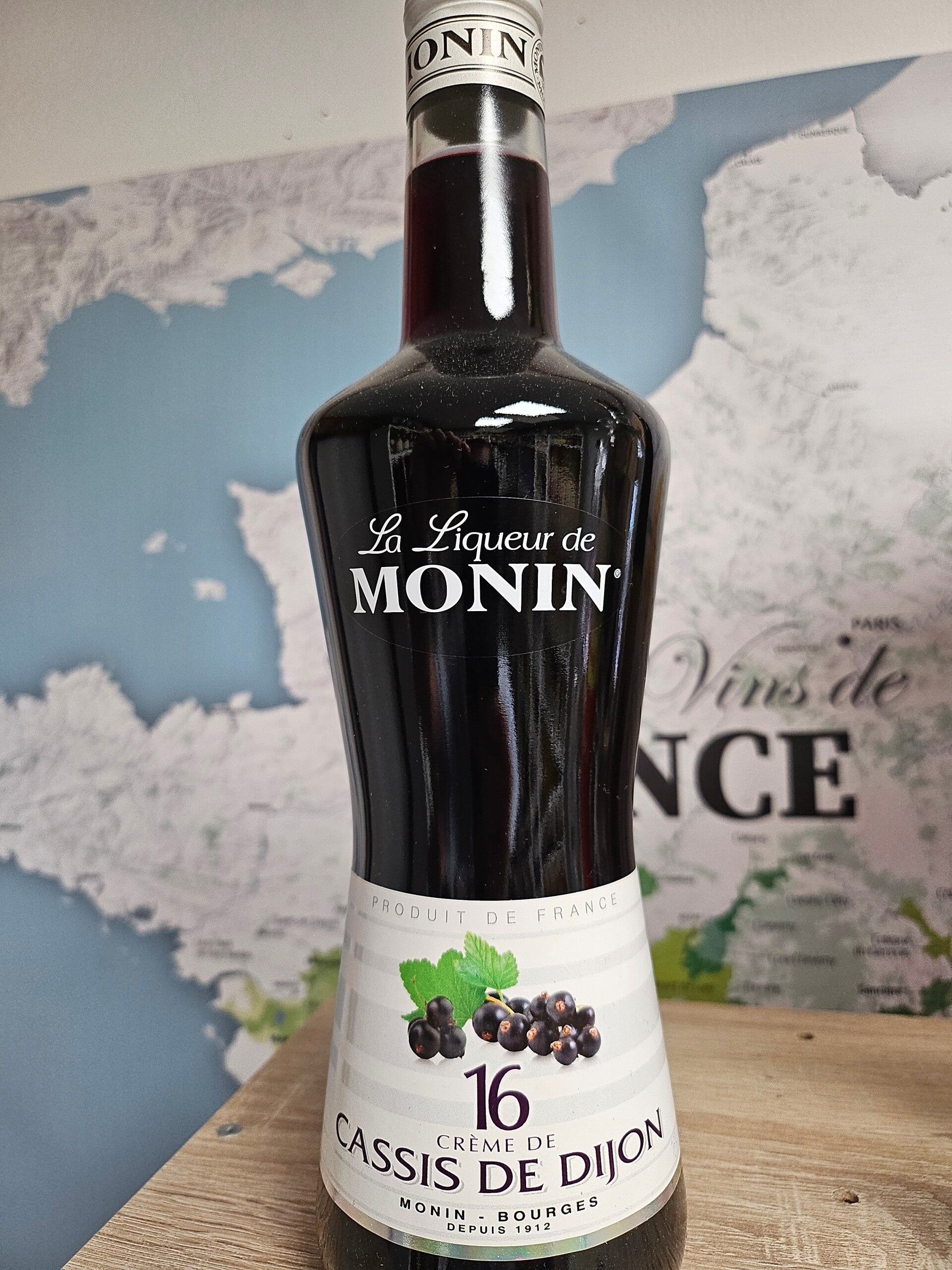 Crème de Cassis De Dijon, La Liqueur de MONIN, 70cl 16% vol