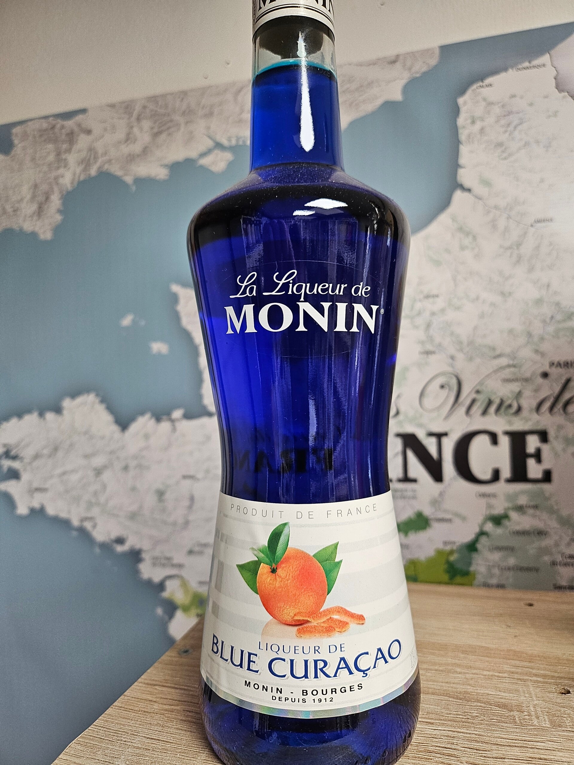 BLUE CURAÇAO, La Liqueur de MONIN, 70cl 20% vol