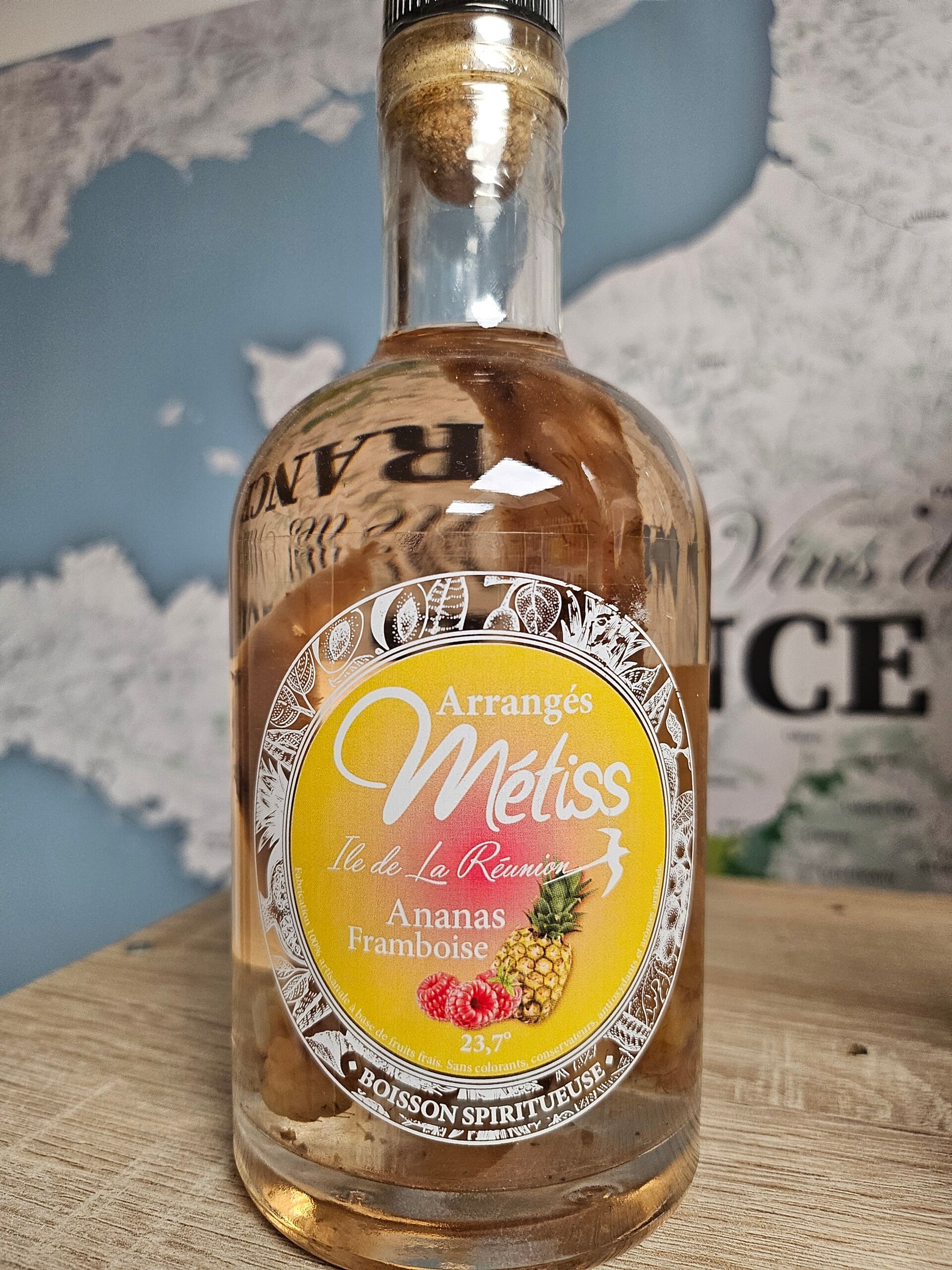 Rhum arrangé Ananas Framboise, Rhum MÉTISS ILE DE LA REUNION, 35cl 23,7% vol