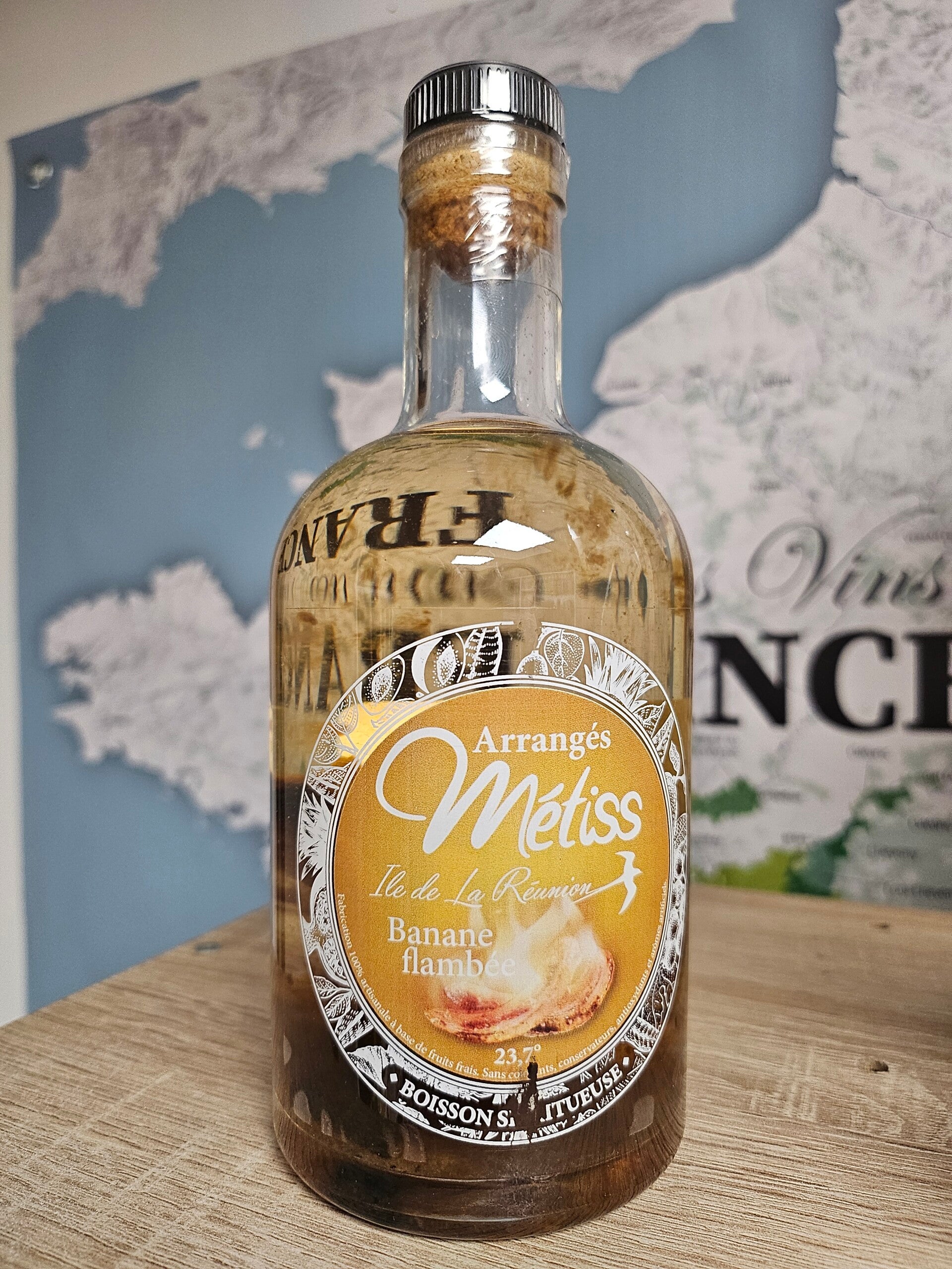 Rhum arrangé Miel Banane, Rhum MÉTISS ÎLE DE LA RÉUNION, 35cl 23,7% vol