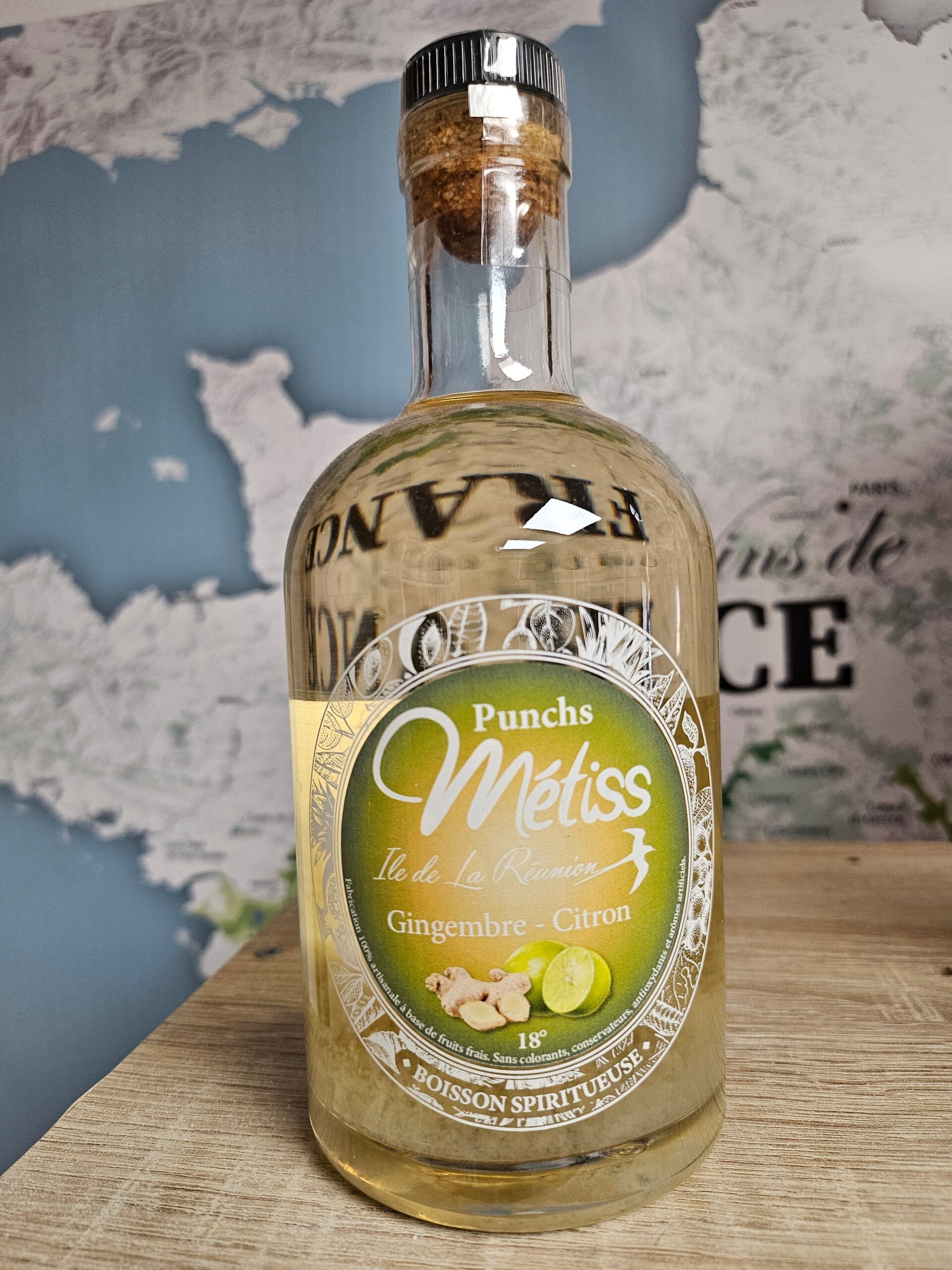 Punch Gingembre - Citron, RHUM MÉTISS DE L'ÎLE DE LA RÉUNION, 35cl 23,7% vol