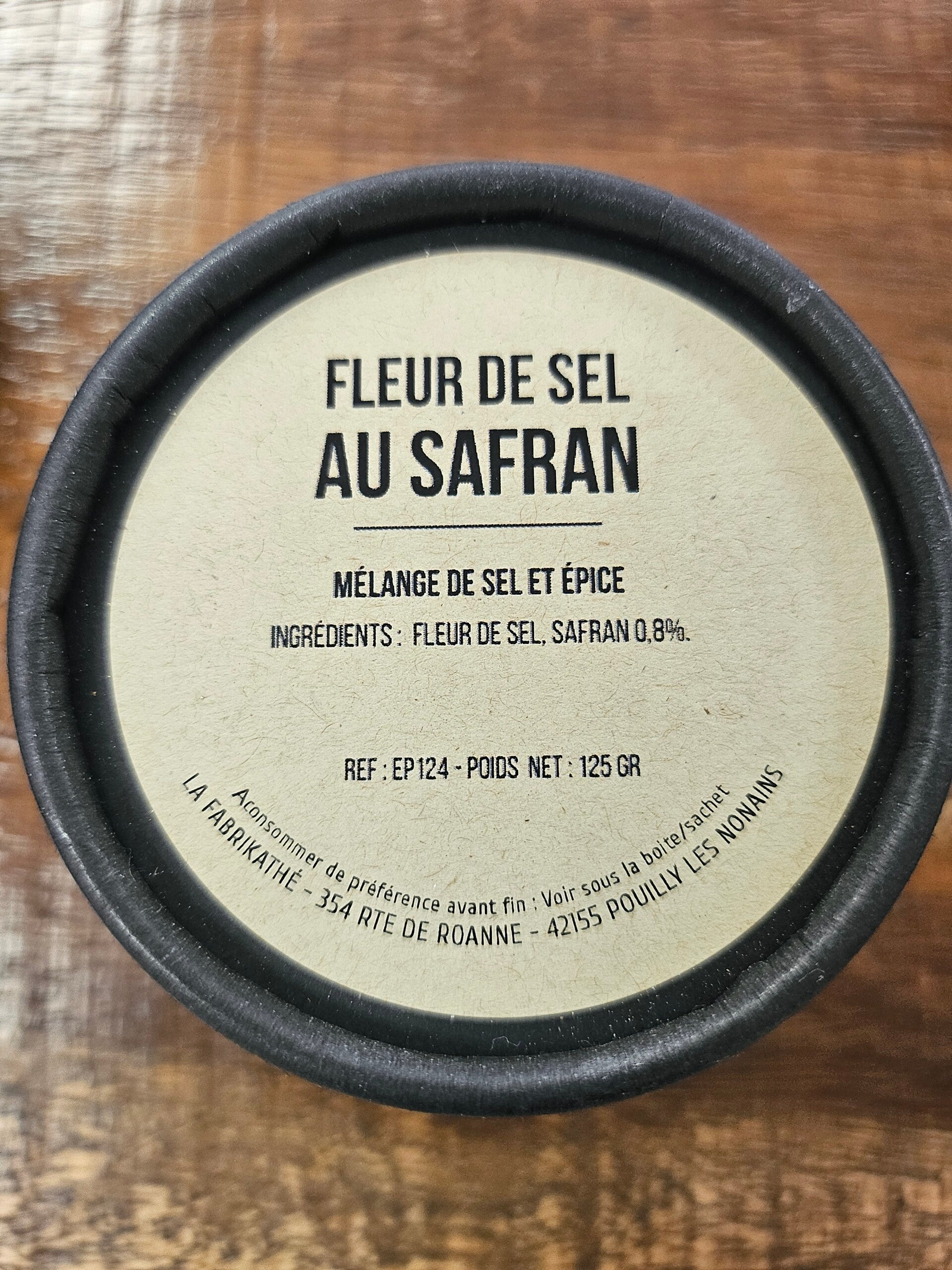 FLEUR SEL AU SAFRAN, ESCALE AUX ÉPICES,  assembleur Français, 125g