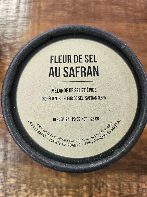 FLEUR SEL AU SAFRAN, ESCALE AUX ÉPICES,  assembleur Français, 125g