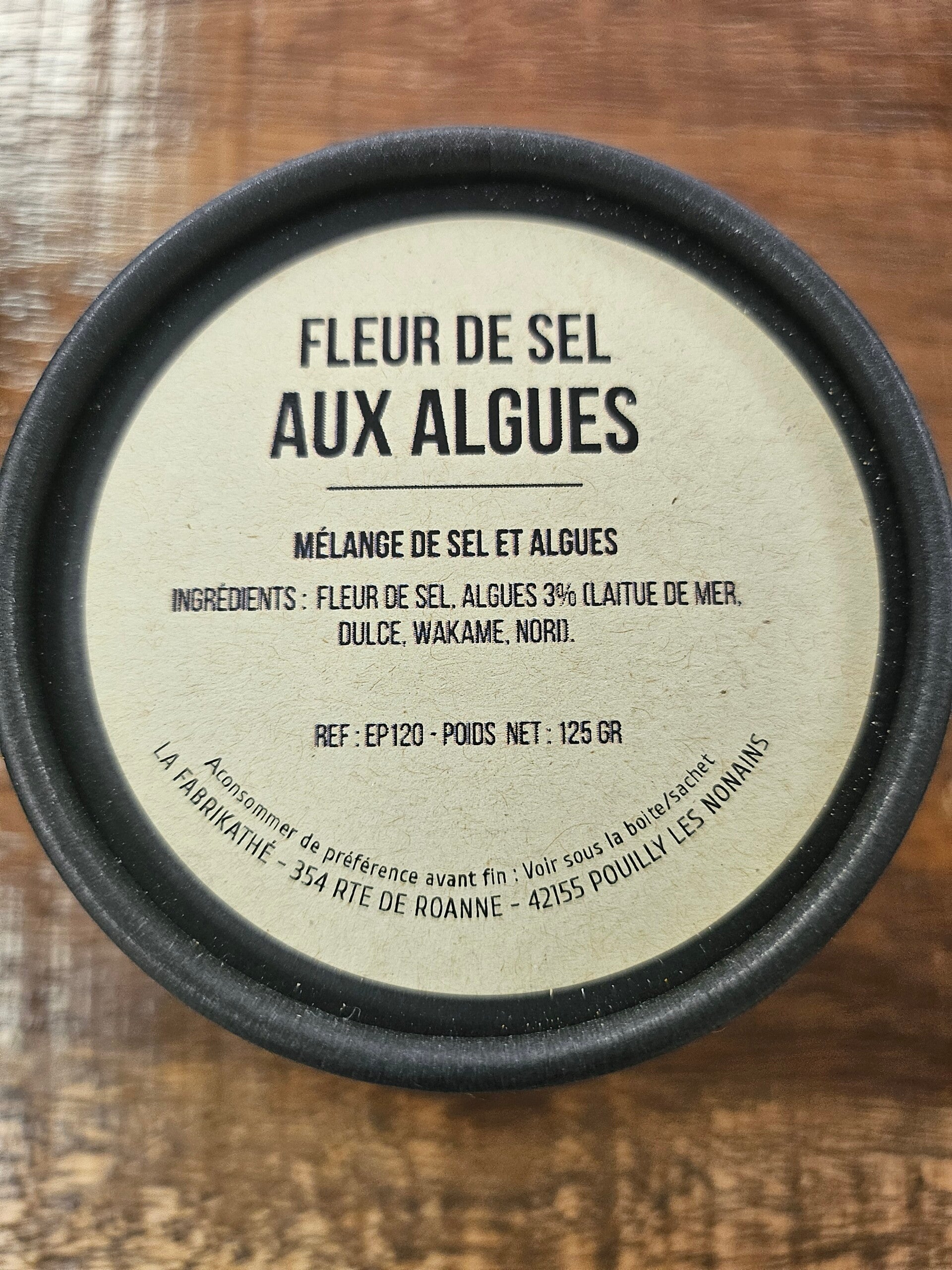 FLEUR DE SEL AUX ALGUES, ESCALE AUX ÉPICES, assembleur Français,  125g