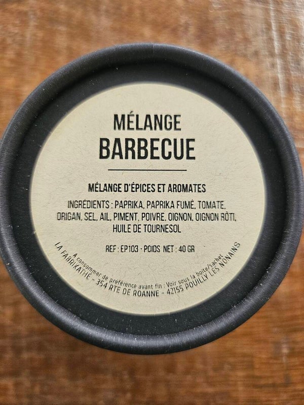 MÉLANGE BARBECUE, ESCALE AUX ÉPICES,  assembleur Français, 40g