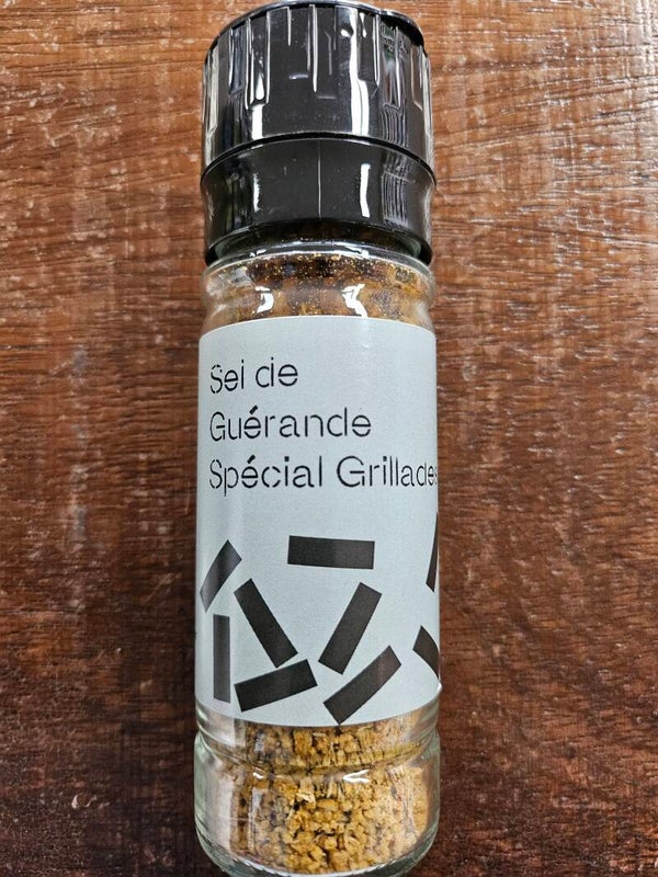 Sel de Guérande spécial Grillades, BISOU SALÉ, produit Breton, 80g