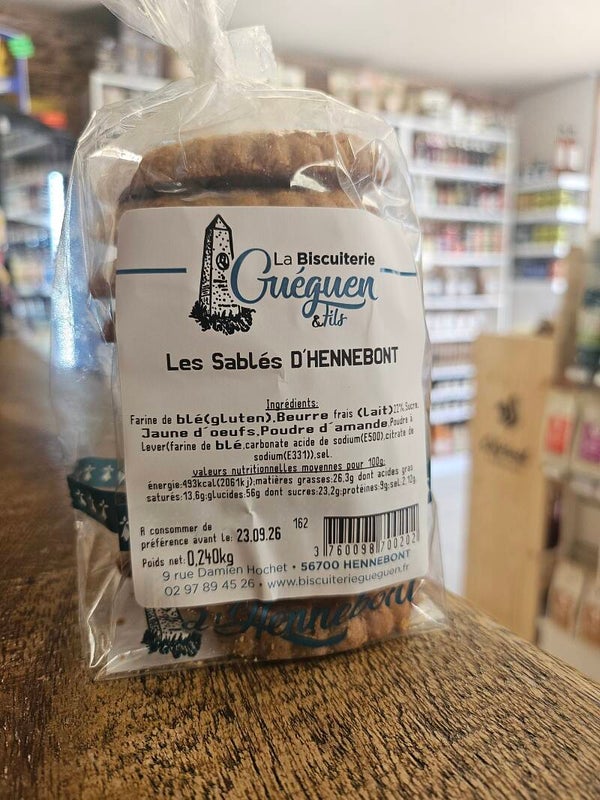 Les sablés d'Hennebont, LA BISCUITERIE GUÉGUEN, 240g