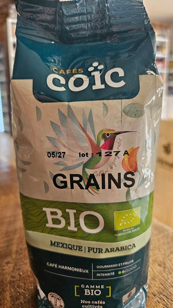 Café Mexique pur Arabica, GRAINS BIO, 250g