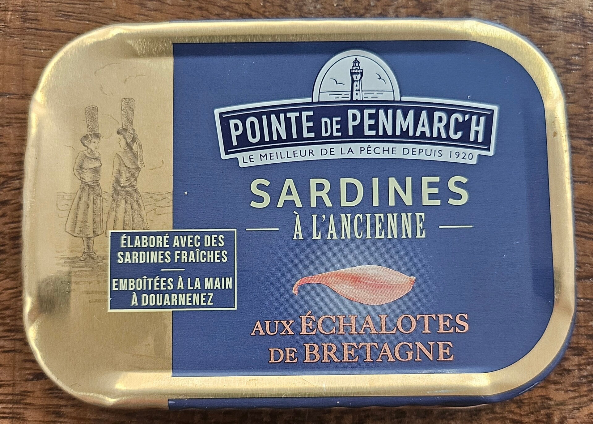 Sardines à l'ancienne, aux échalotes de Bretagne, POINTE DE PENMARC'H, 115g