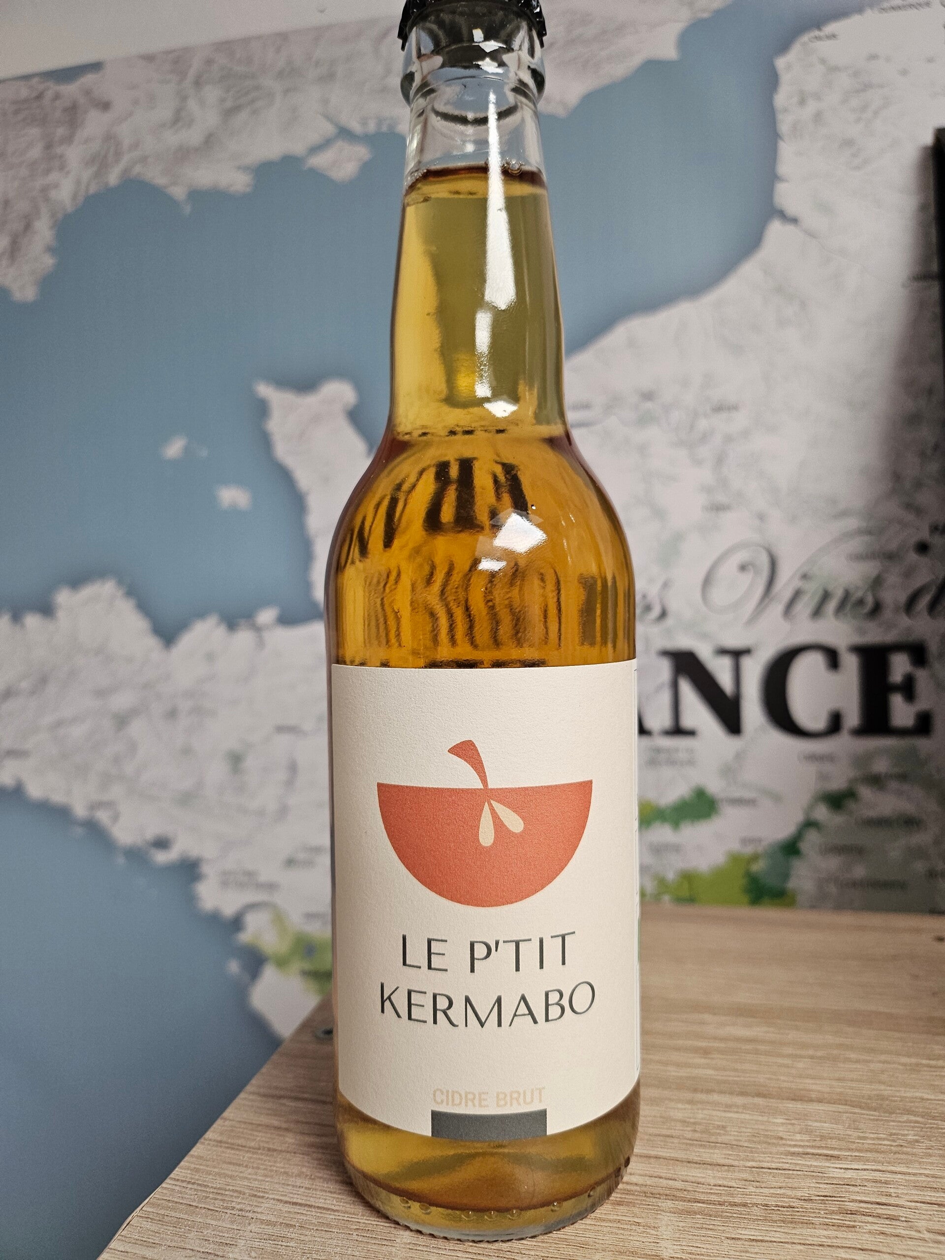 Cidre LE P'TIT KERMABO BIO brut, LES VERGERS DE KERMABO de Guidel, 33cl