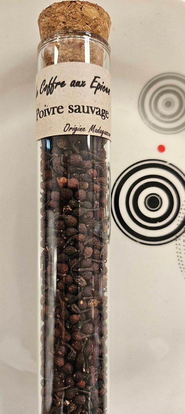 POIVRE SAUVAGE, Le Coffre aux Épices, origine Madagascar, 23g