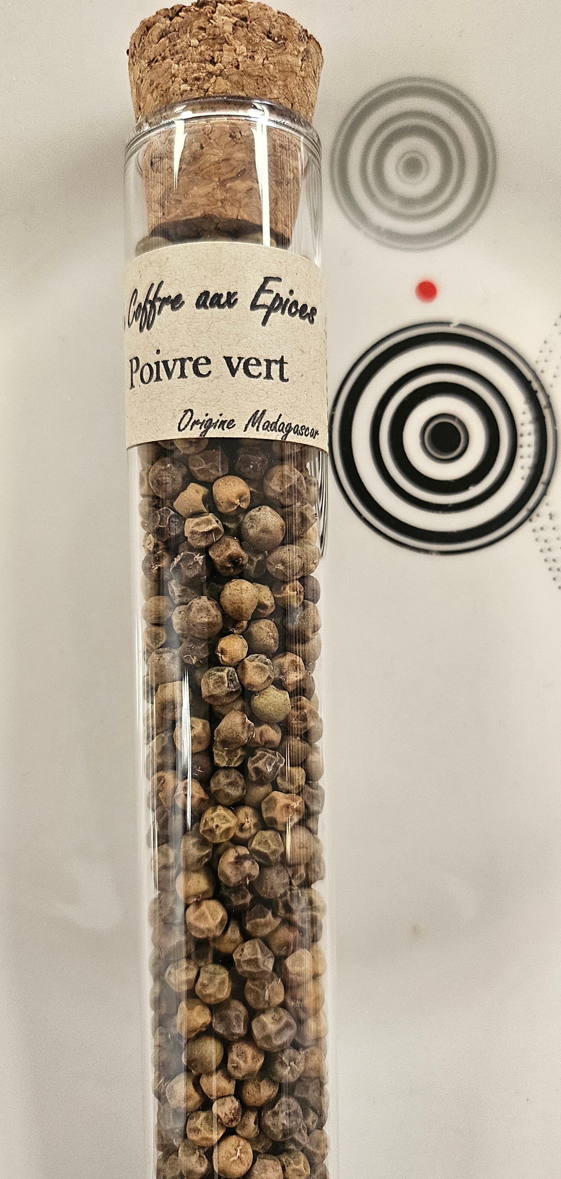 POIVRE VERT, Le Coffre aux Épices, origine Madagascar, 10,5gr
