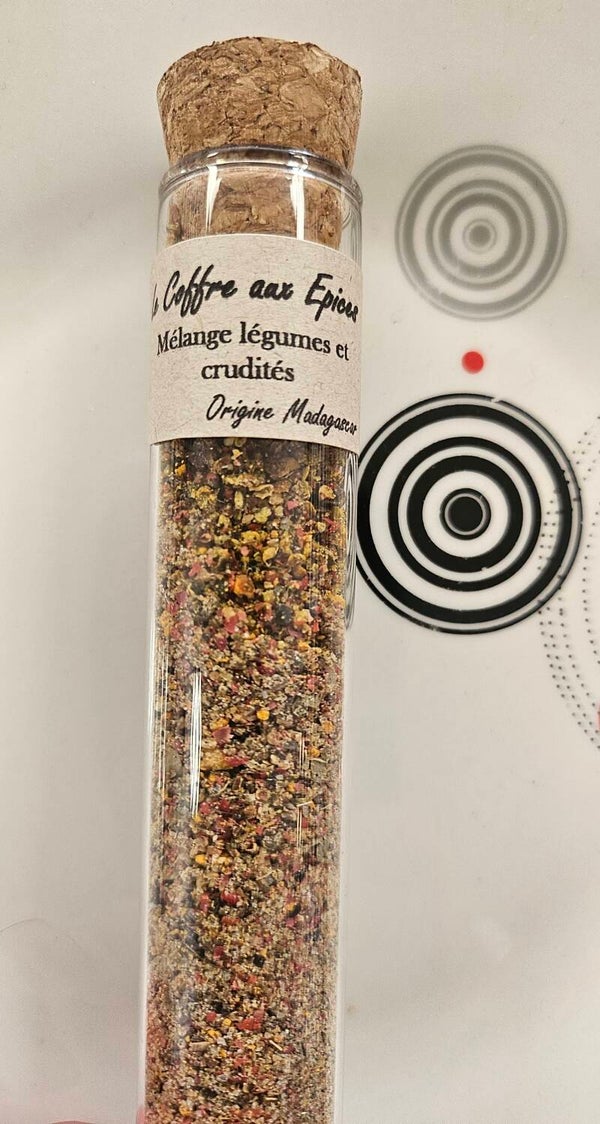 Mélange LÉGUMES ET CRUDITÉS, LE COFFRE AUX ÉPICES, origine Madagascar, 20g
