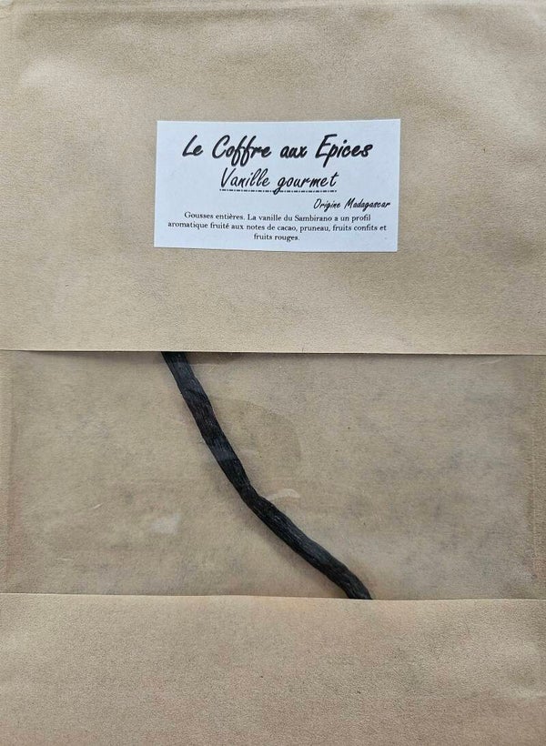 GOUSSE DE VANILLE X1, LE COFFRE AUX ÉPICES, origine Madagascar