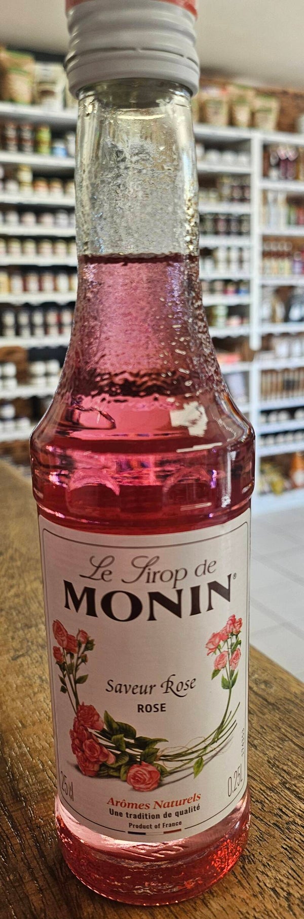 Le sirop de MONIN  saveur ROSE, 25cl