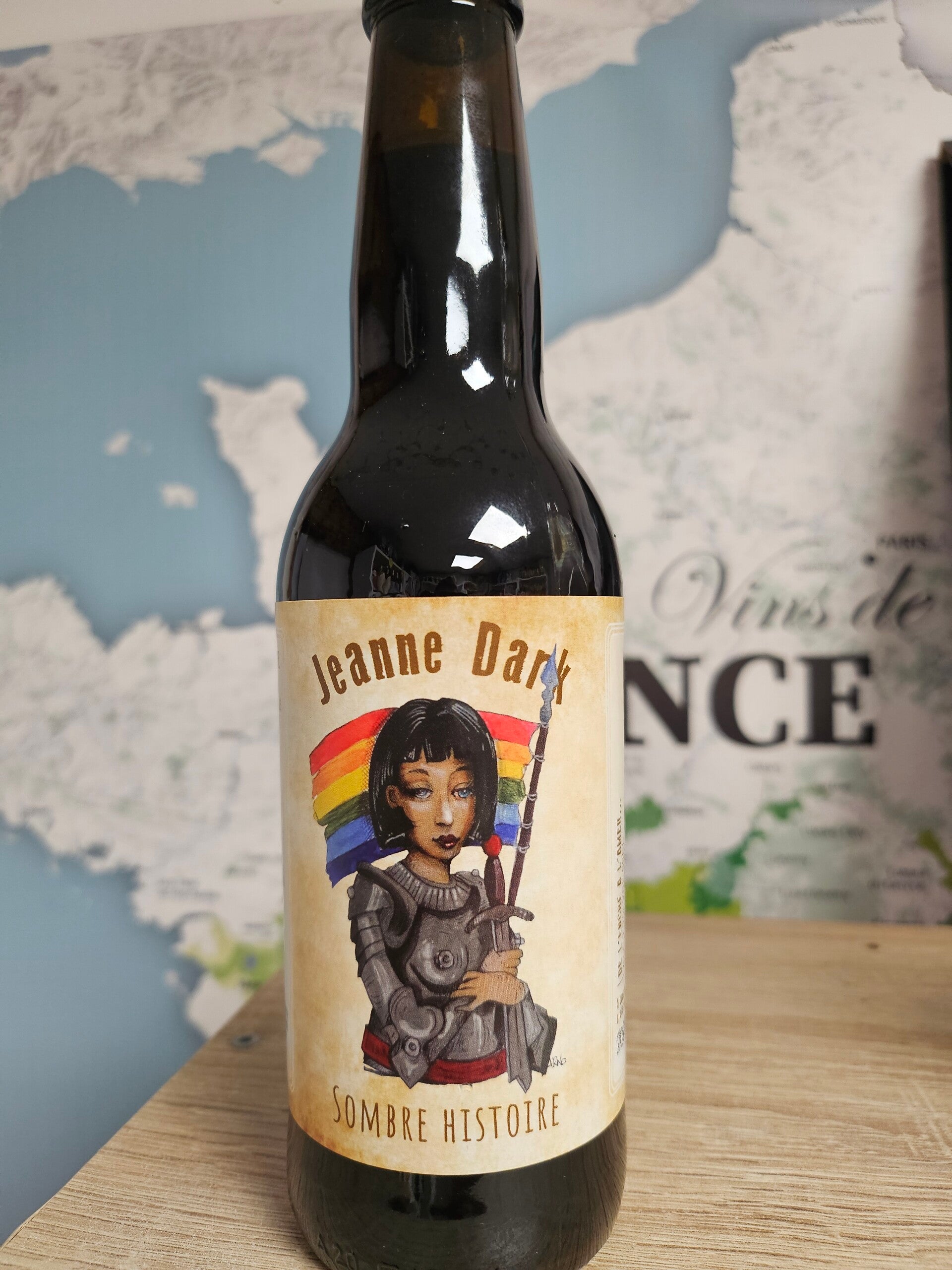 Bière brune JEANNE DARK, LA BRASSERIE DE L'IMPRIMERIE, 33cl  7,7%
