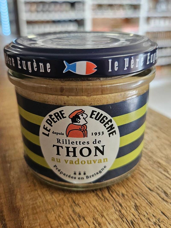 Rillettes de Thon au Vadouvan, LE PÈRE EUGÈNE, 90g, produit Breton