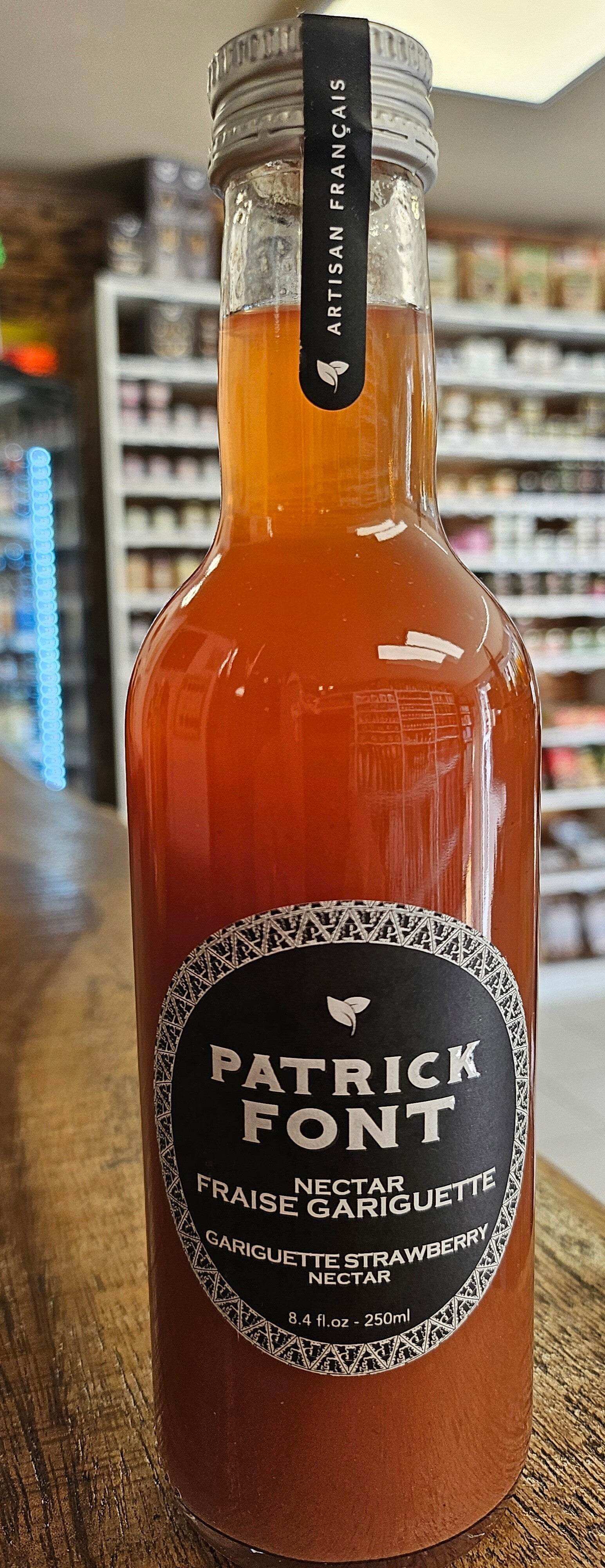 Nectar Fraise Gariguette, Patrick FONT artisan Français, 250ml