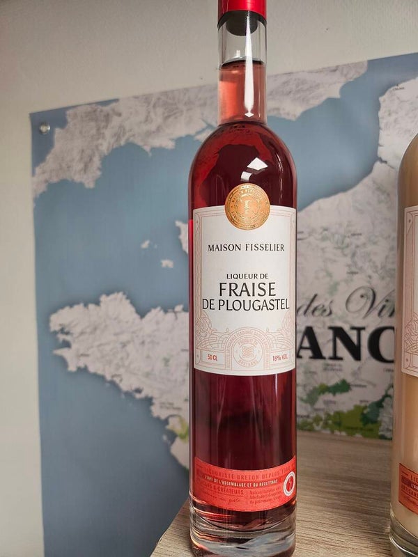 Liqueur de Fraise de Plougastel, Maison FISSELIER, 50cl  18%VOL