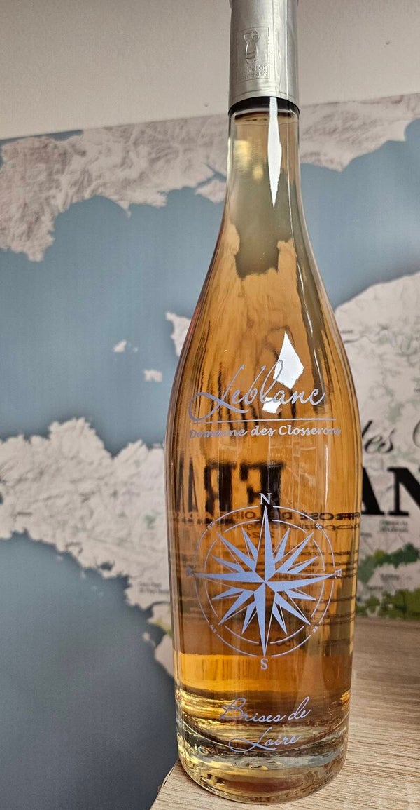Vin Rosé Brises de Loire, Domaine des Closserons, AOC 2024, récoltant, cépages Pinot Noir, Cabernet Sauvignon, récoltant 750ml  12%VOL
