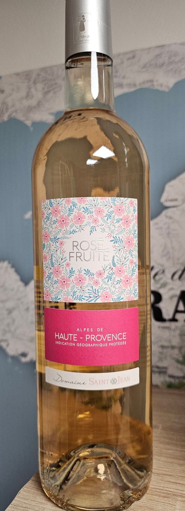 Vin rosé BIO, Alpes de HAUTE-PROVENCE, MÉDITERRANNÉE IGP 2025, Domaine SAINT-JEAN, récoltant, 75cl  12,5%VOL