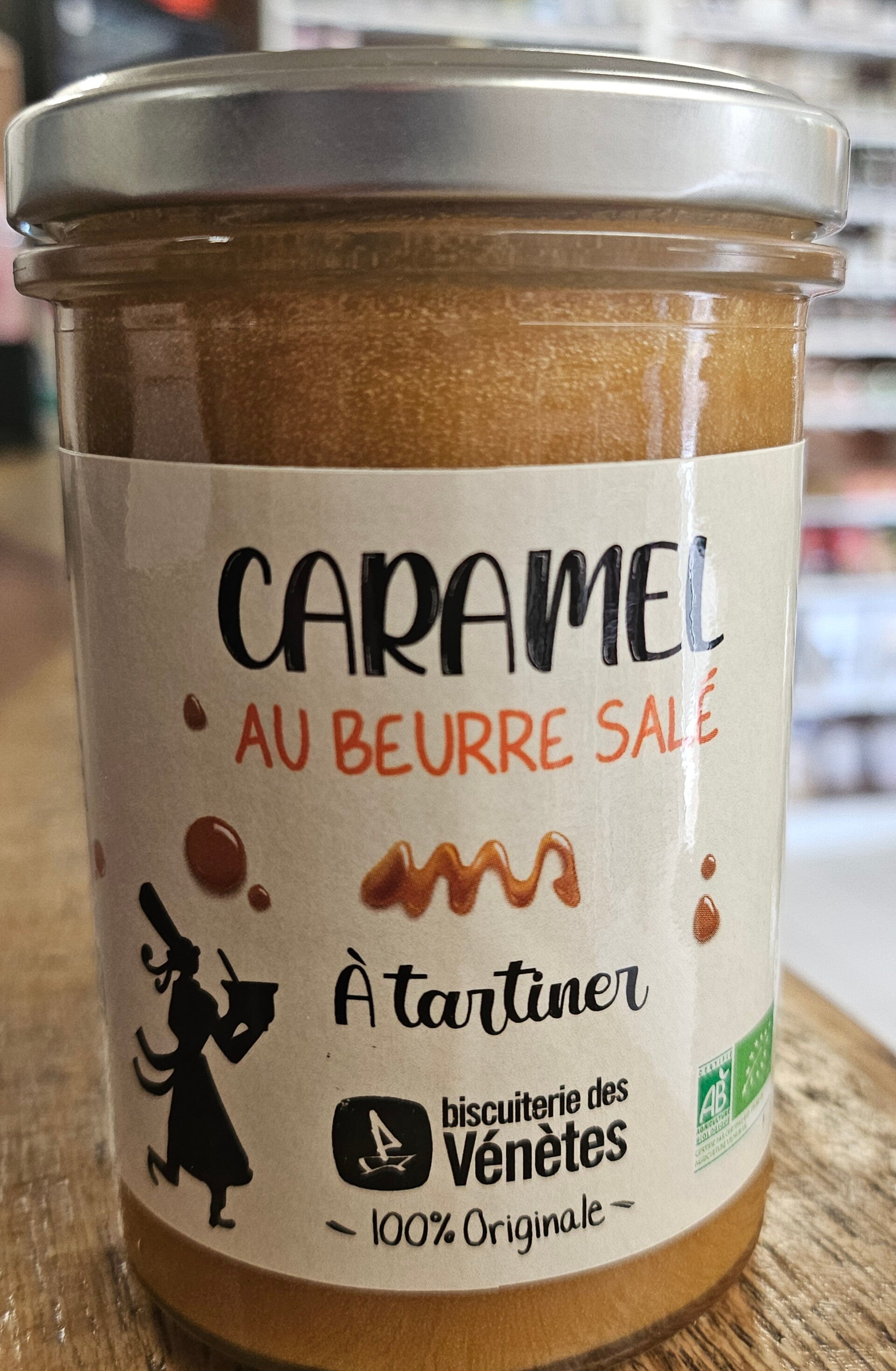 Caramel au beurre salé BIO, BISCUITERIE DES VÉNÈTES, 220g