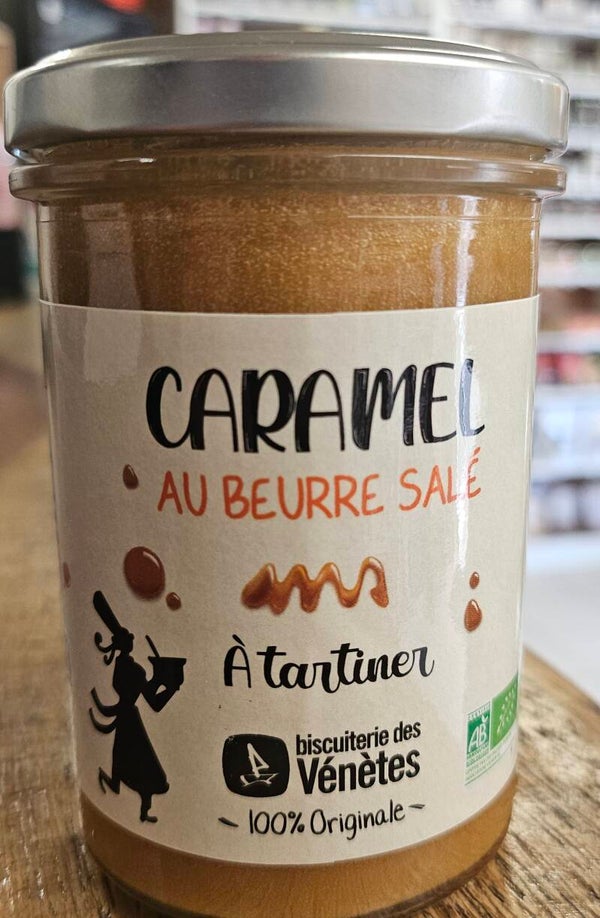 Caramel au beurre salé BIO, BISCUITERIE DES VÉNÈTES, 220g