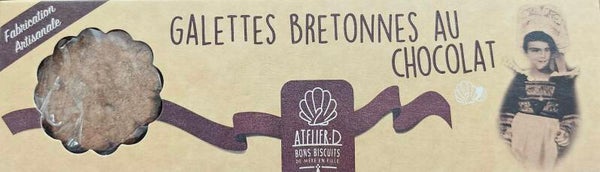 Galettes BRETONNES au chocolat, Biscuiterie ATELIER D, 120g