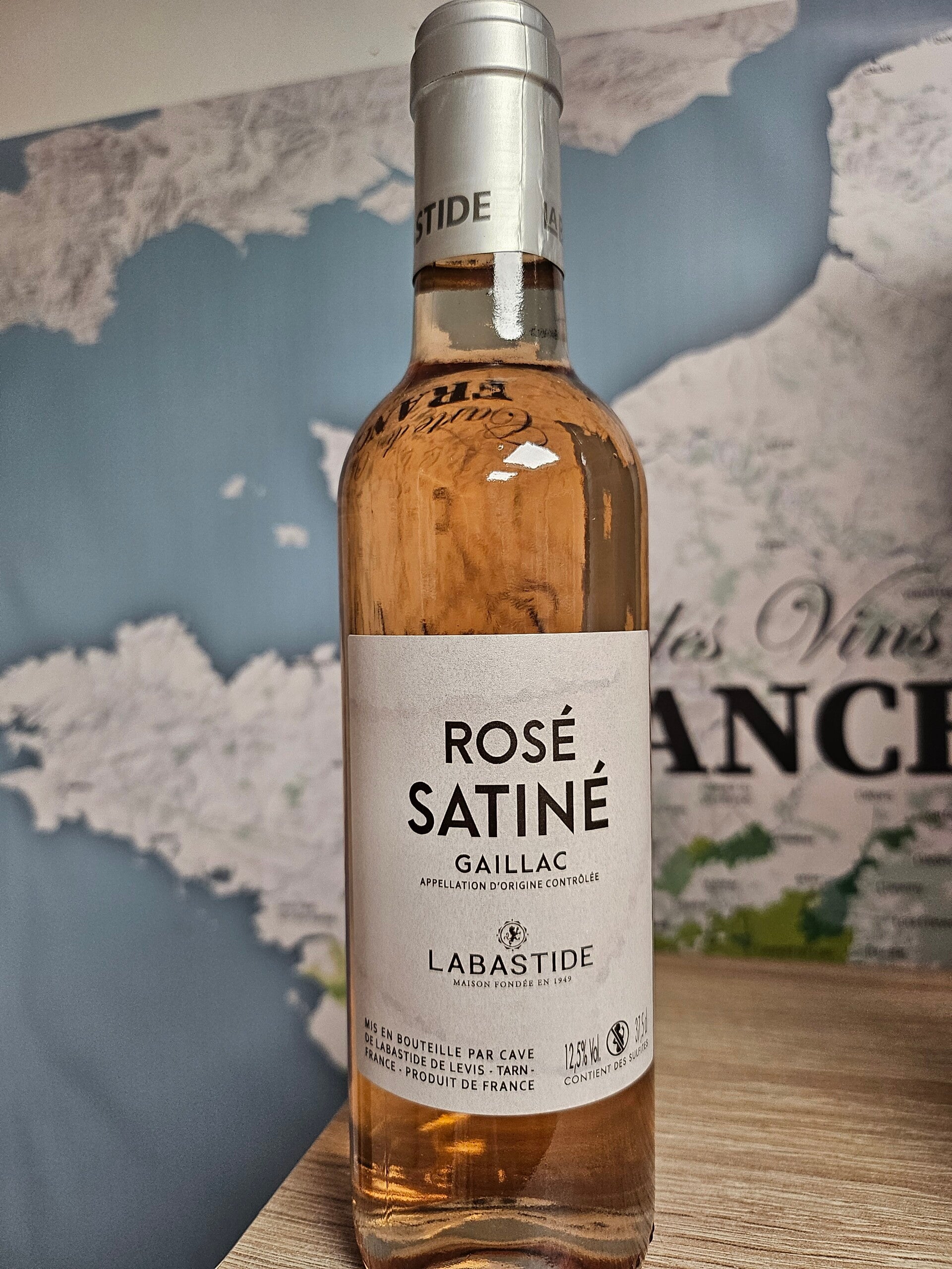 Vin rosé SATINÉ, AOC Gaillac, récoltant,  Maison LABASTIDE, 37,5cl  12,5%VOL