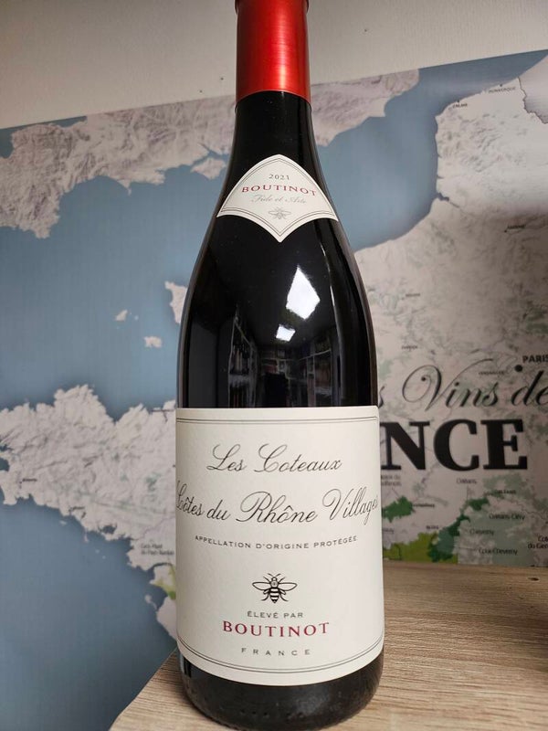 Vin rouge AOP CÔTES DU RHONE 2021, Les Coteaux, 75 cl  14%VOL