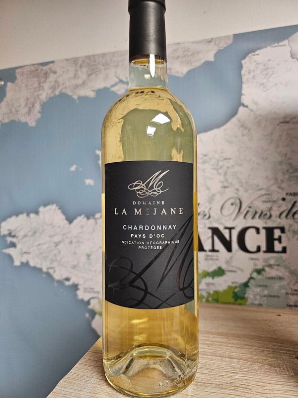 Vin blanc BIO Chardonnay 2023, IGP PAYS D'OC, Domaine LA MIJANE, 75cl  12,5%VOL