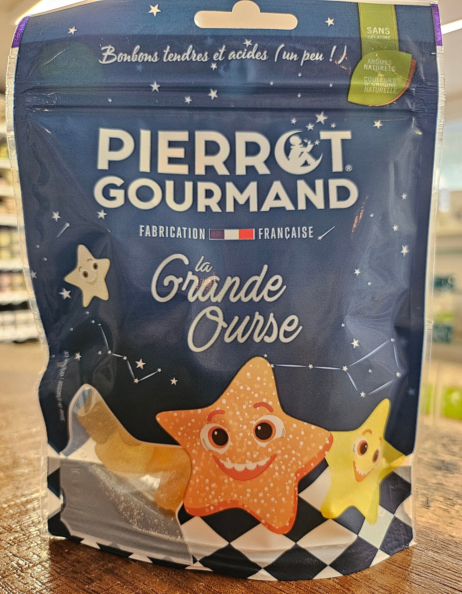 Bonbon LA GRANDE OURSE, PIERROT GOURMAND, fabrication Française, sans gélatine, arômes naturels, 100g
