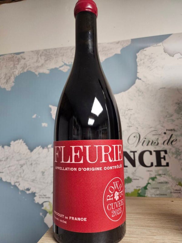 Vin rouge FLEURIE AOC 2023, vin du Beaujolais, maison ROWSE, 75cl   13%vol