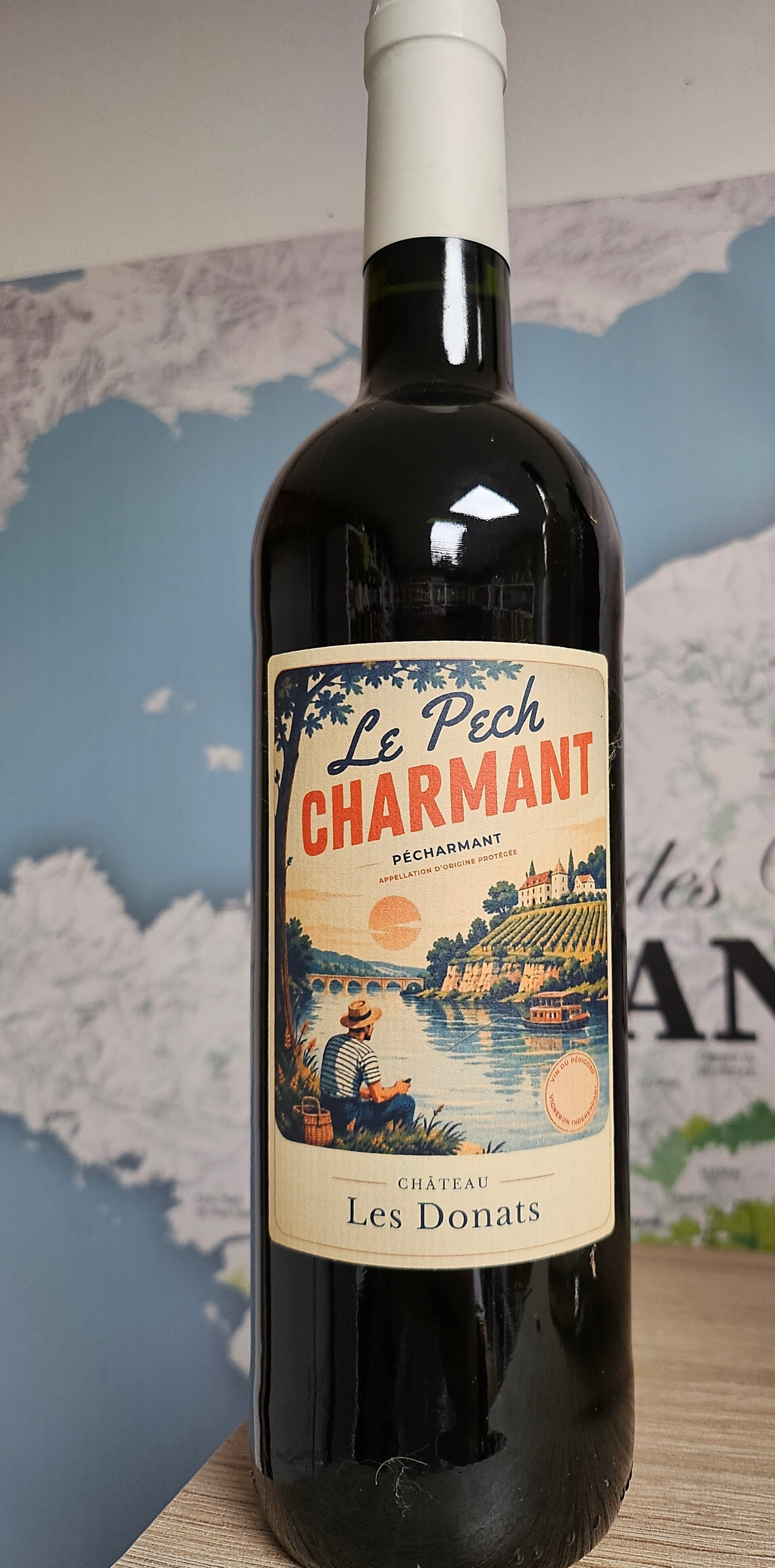 Vin rouge Le Pech, AOP 2024 PÉCHARMANT, château LES DONATS, récolant, 75 cl  12%vol
