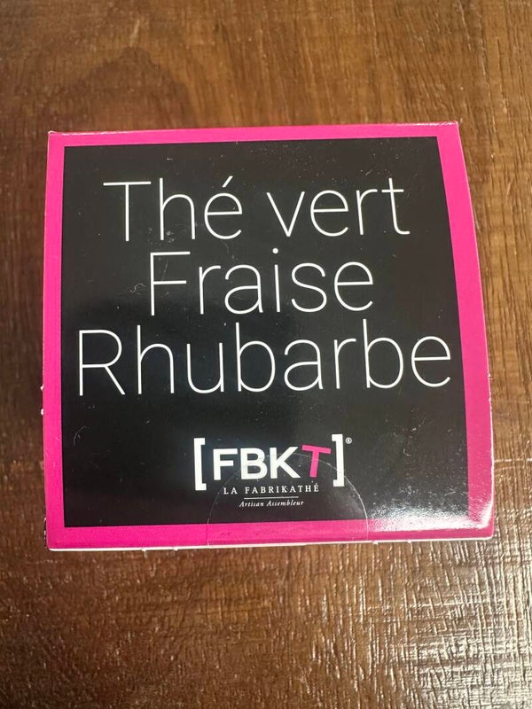 The vert fraise Rhubarbe