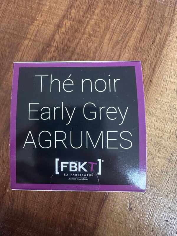 The noir Early Grey AGRUMES