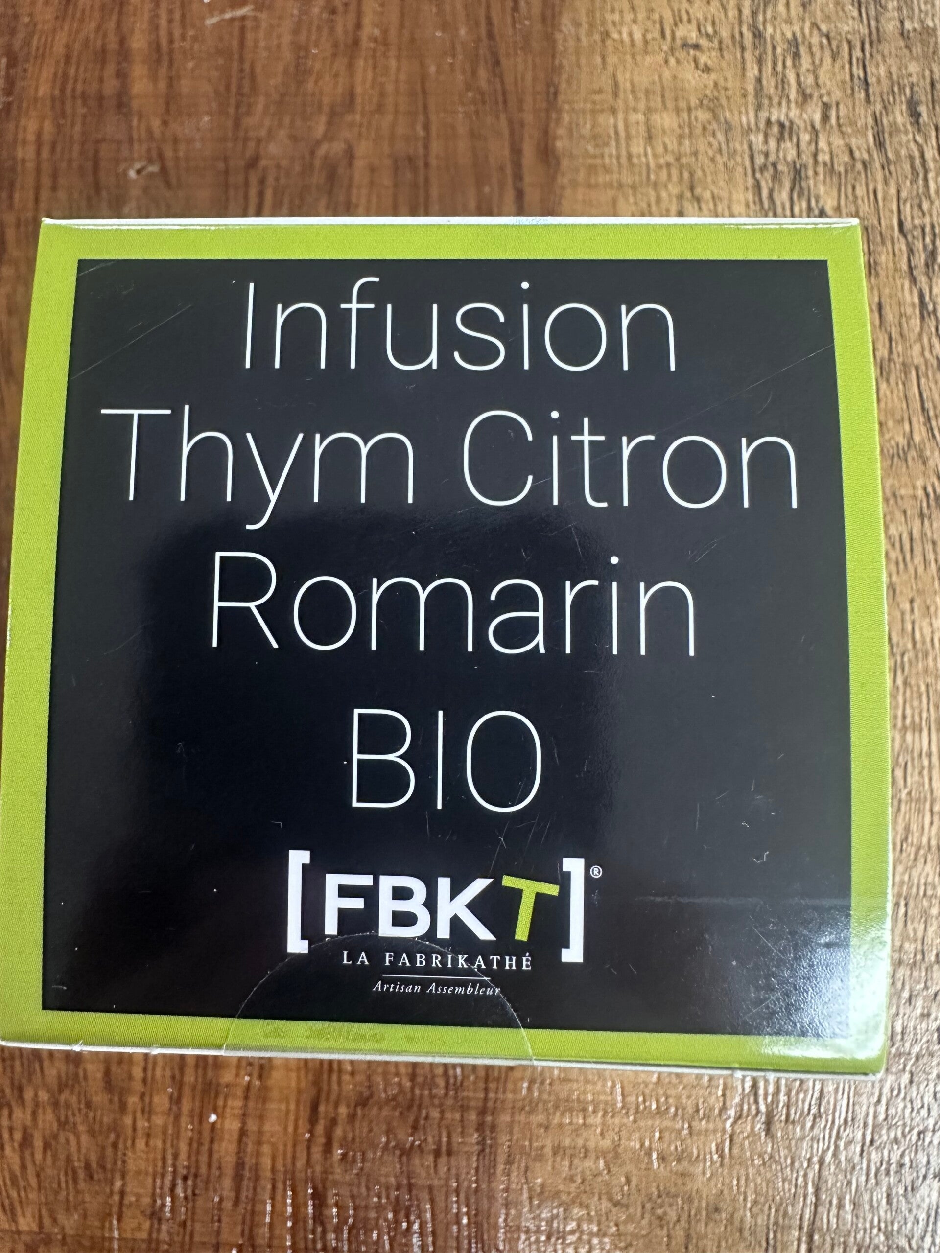 Infusion Thym Citron Romarin BIO
