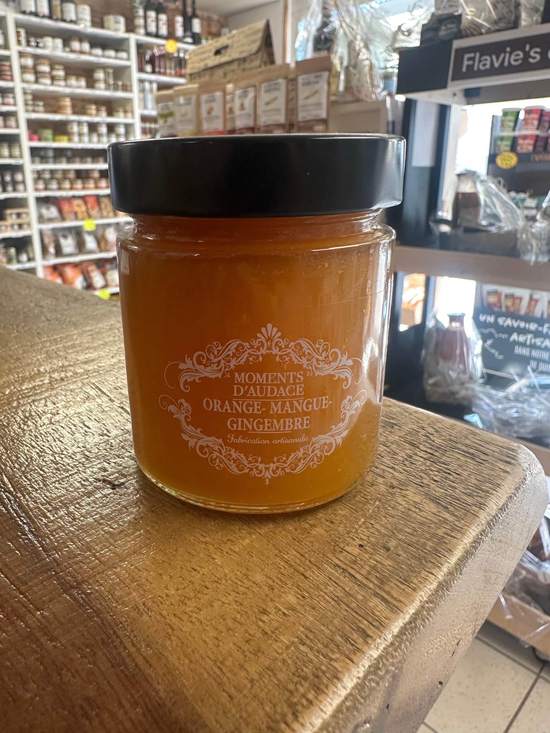 Confiture orange mangue gingembre