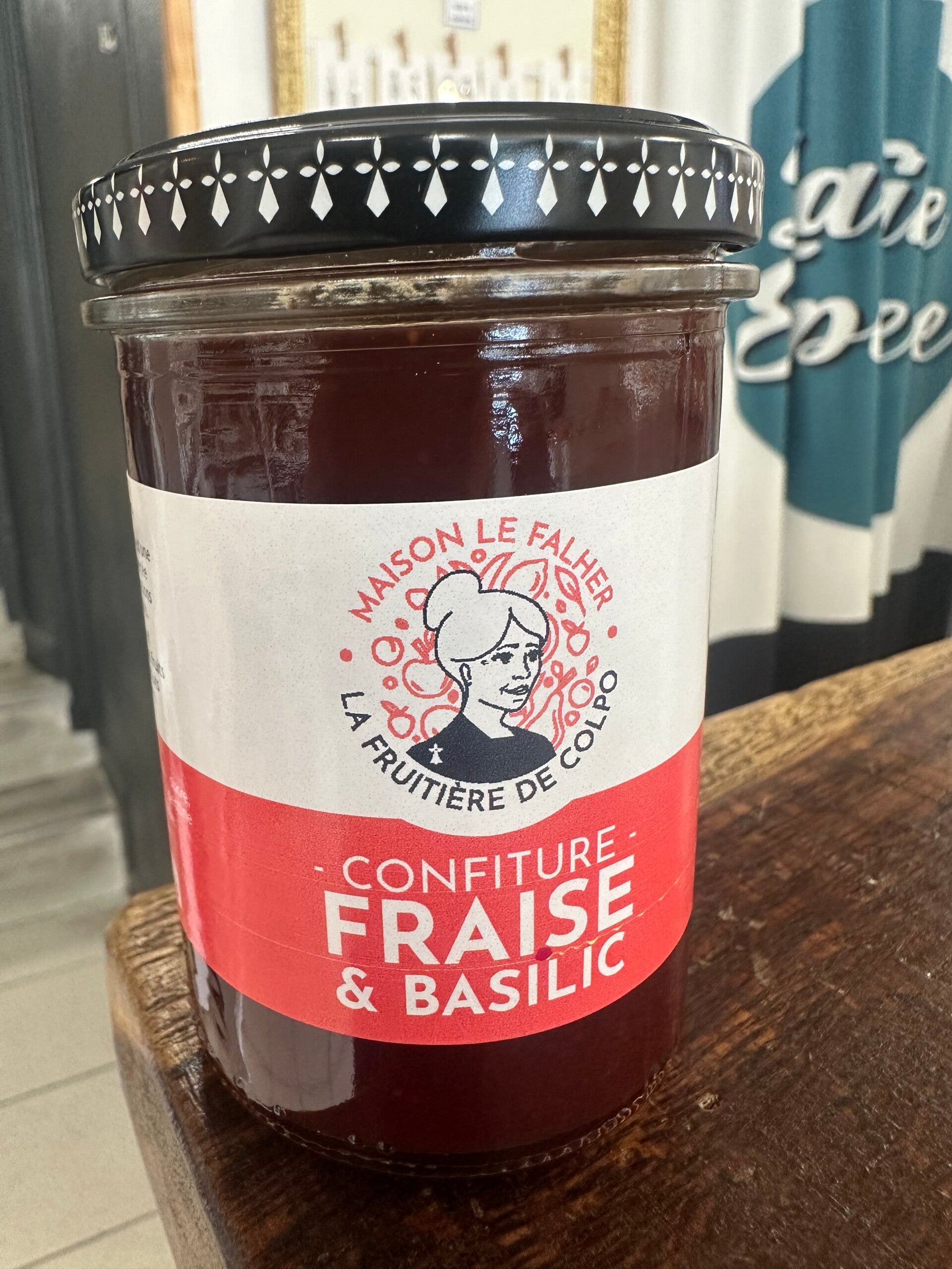 Confiture fraise et basilic