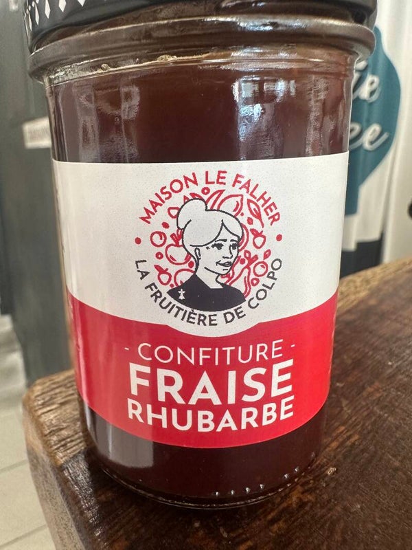 Confiture fraise rhubarbe