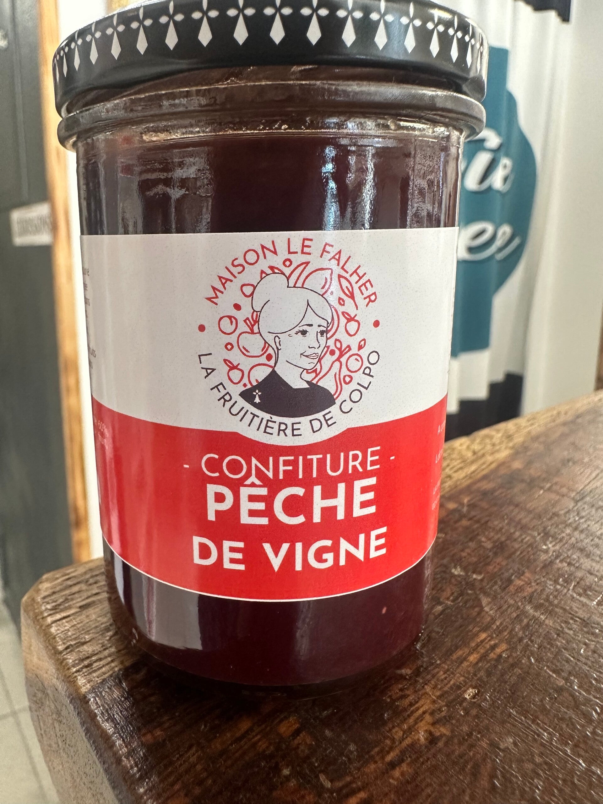 Confiture pêche de vigne