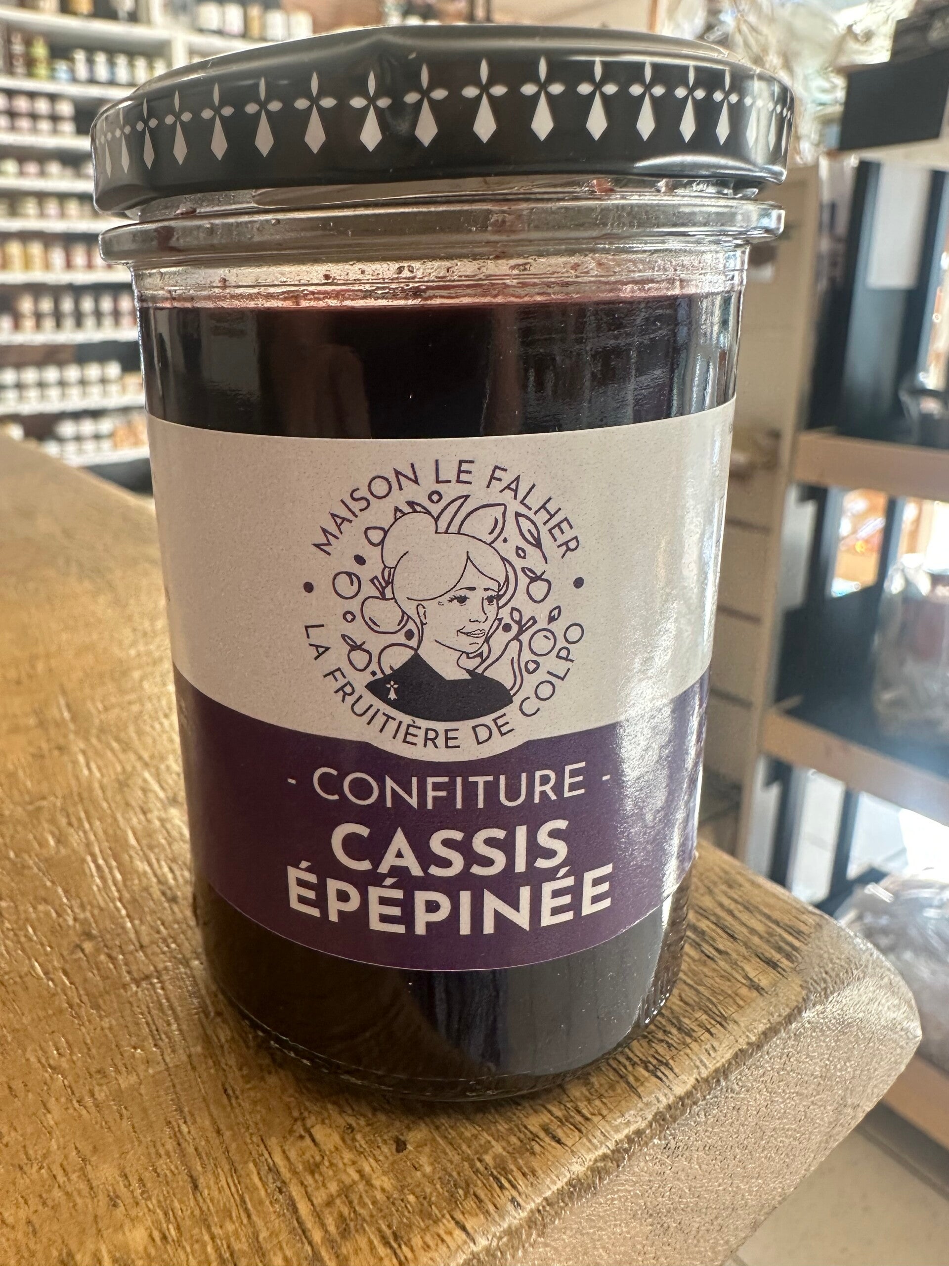 Confiture cassis épépinée