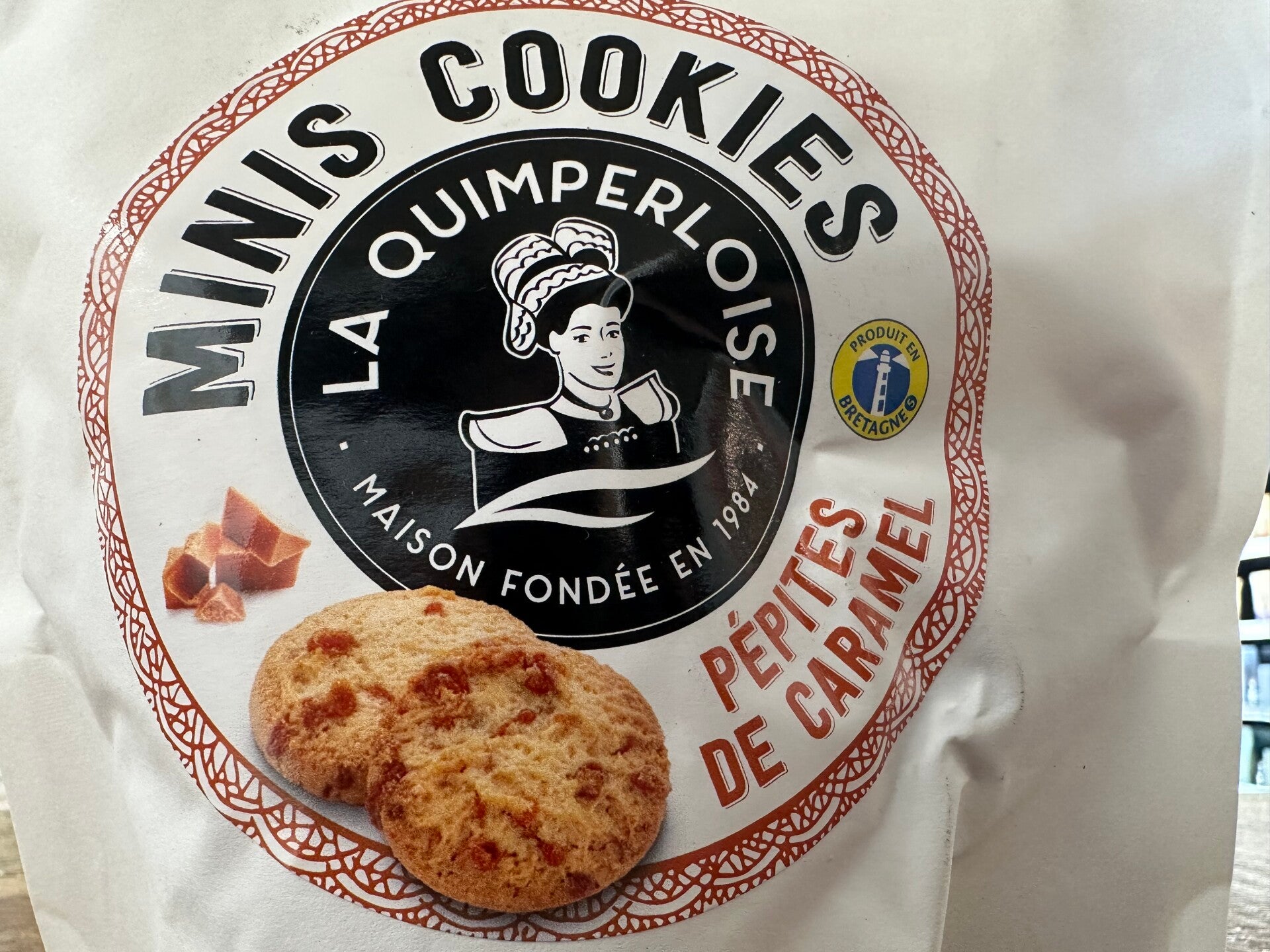 Minis cookies pépites de caramel breton