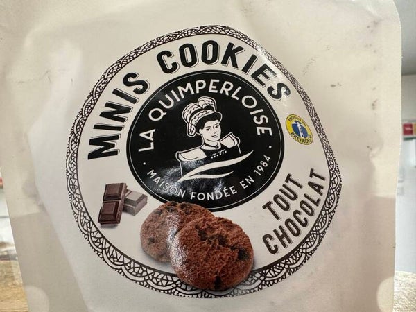 Minis cookies tout chocolat
