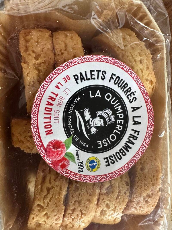 Palets fourrés à la framboise breton