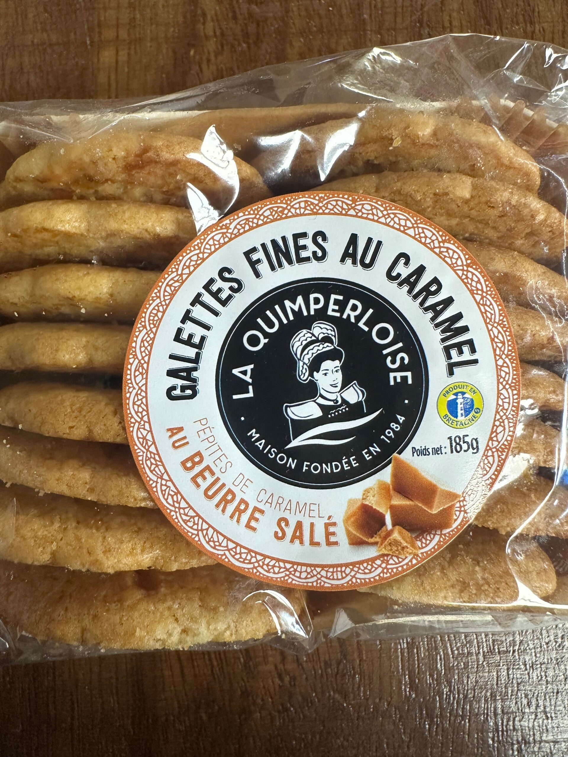 Galettes fines au caramel , pépite de caramel au beurre salé
