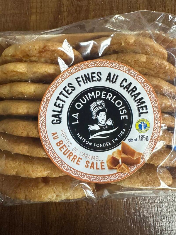 Galettes fines au caramel , pépite de caramel au beurre salé