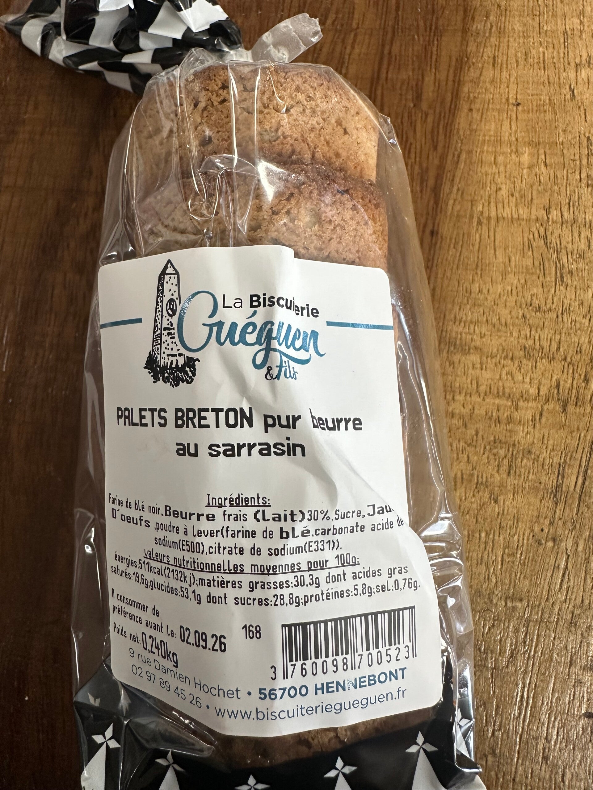 Palets breton pur beurre sarrasin breton