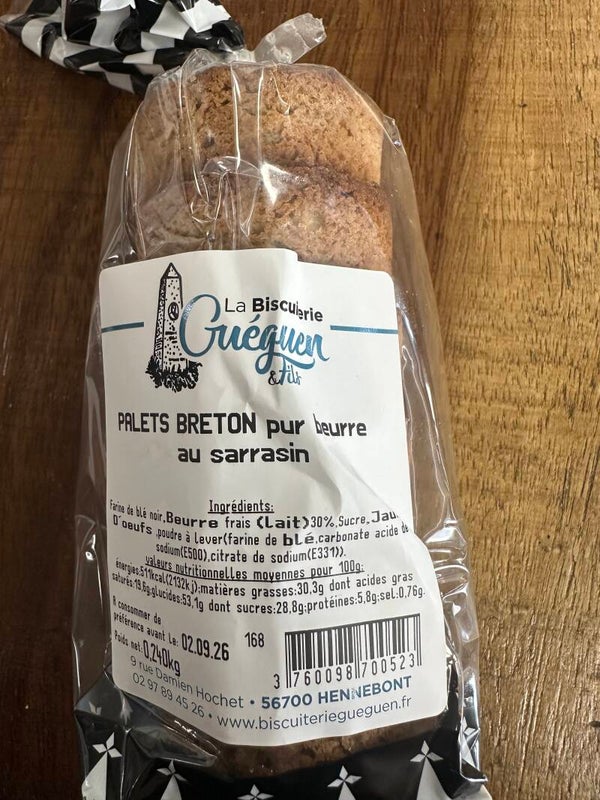 Palets breton pur beurre sarrasin breton