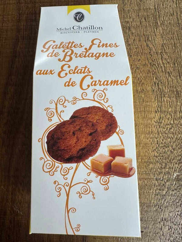 Galettes fines aux éclats de caramel breton